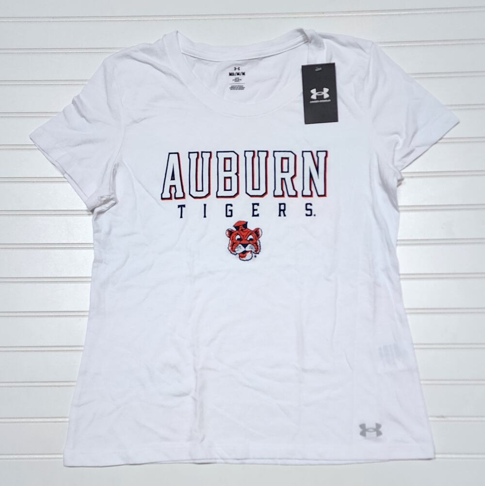 NWT Under Armour Women's Auburn Tigers T-Shirt Size M White